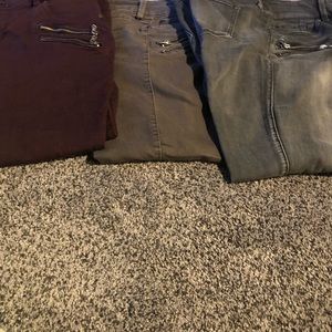 3 pairs of Torrid Moto Jeggings